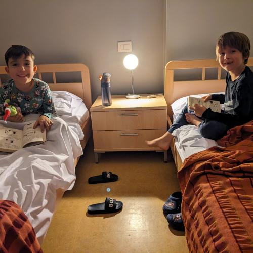 Beim Lesen vor dem Einschlafen