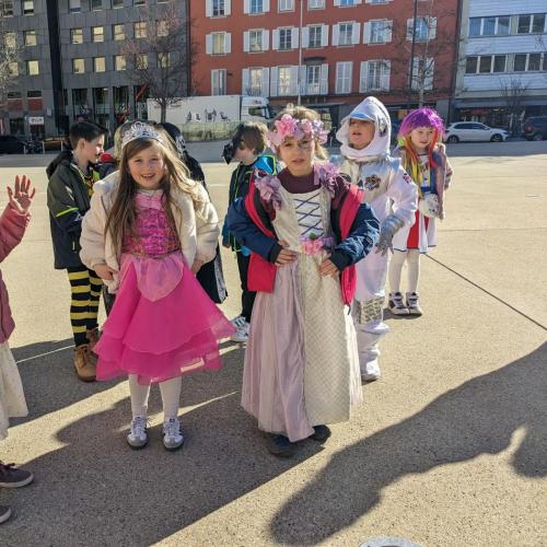 Beim Faschingsumzug