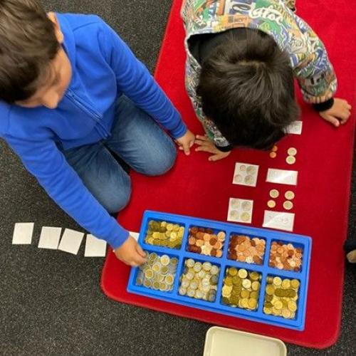 Die Gattini beim rechnen 