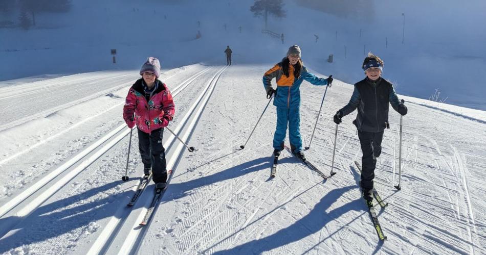 Beim Langlaufen in Seefeld